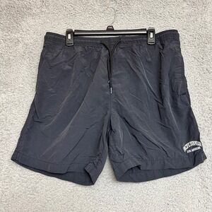 PacSun Swim Trunks Mens L Black Excellent Elastic Waist Mesh Lined Board Shorts